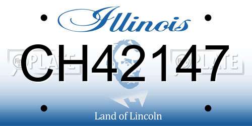 CH42147 Illinois License Plate