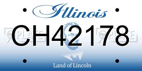 CH42178 Illinois License Plate