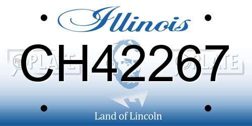 CH42267 Illinois License Plate