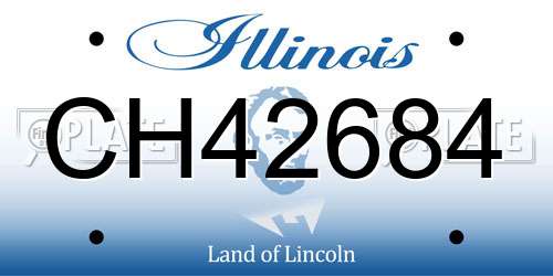 CH42684 Illinois License Plate