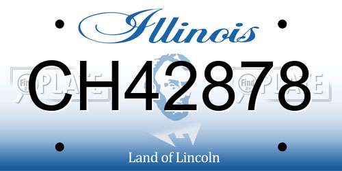 CH42878 Illinois License Plate