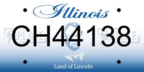 CH44138 Illinois License Plate
