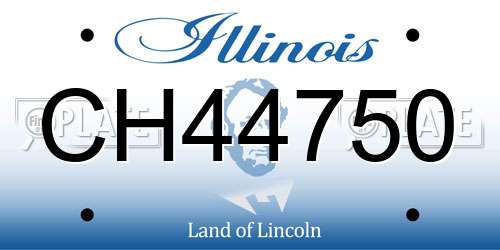 CH44750 Illinois License Plate