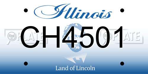 CH4501 Illinois License Plate