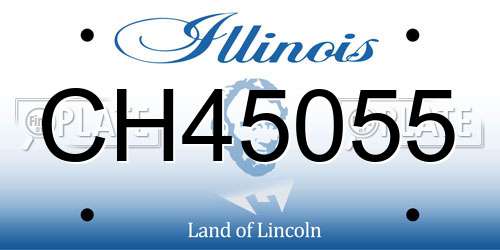 CH45055 Illinois License Plate