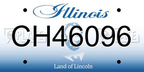 CH46096 Illinois License Plate
