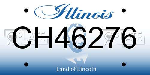 CH46276 Illinois License Plate