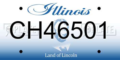 CH46501 Illinois License Plate