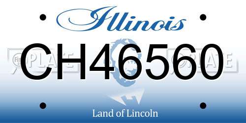 CH46560 Illinois License Plate