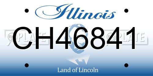 CH46841 Illinois License Plate