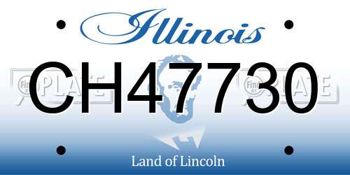 CH47730 Illinois License Plate