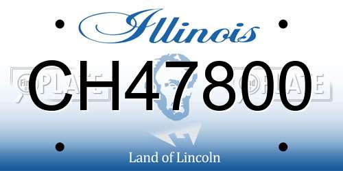 CH47800 Illinois License Plate