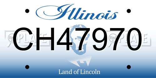 CH47970 Illinois License Plate