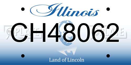 CH48062 Illinois License Plate