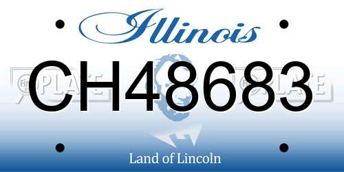 CH48683 Illinois License Plate