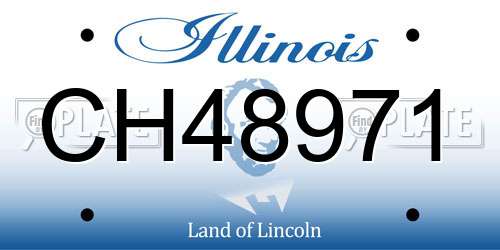 CH48971 Illinois License Plate