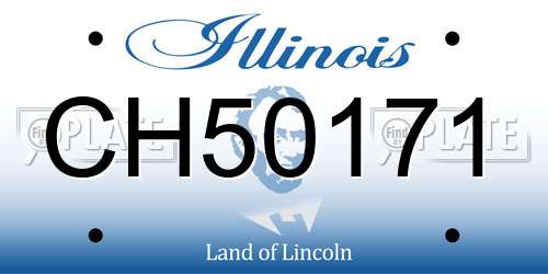 CH50171 Illinois License Plate