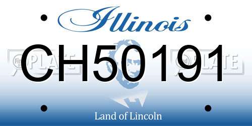 CH50191 Illinois License Plate
