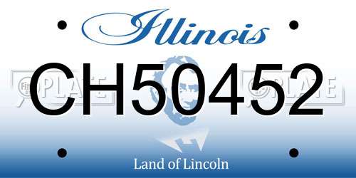 CH50452 Illinois License Plate