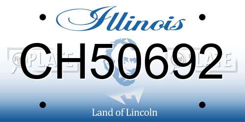CH50692 Illinois License Plate