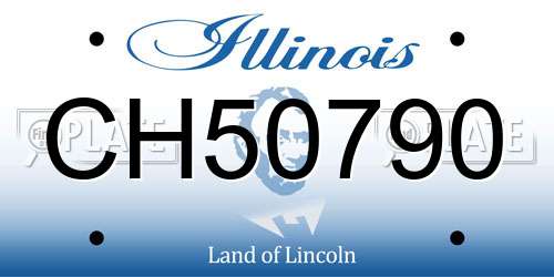 CH50790 Illinois License Plate