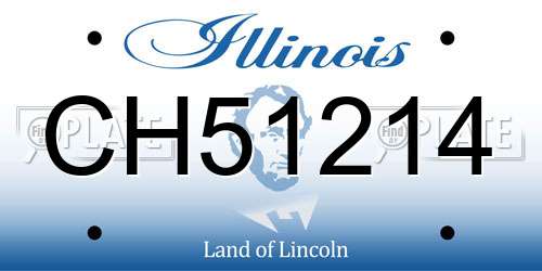 CH51214 Illinois License Plate