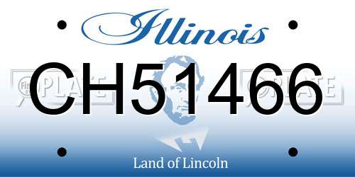 CH51466 Illinois License Plate