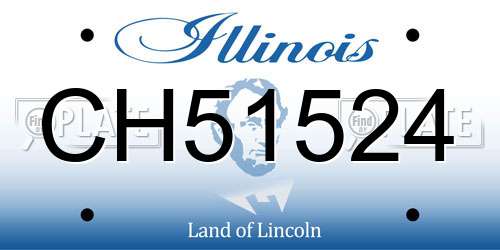 CH51524 Illinois License Plate
