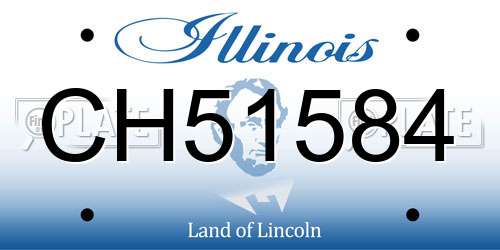 CH51584 Illinois License Plate