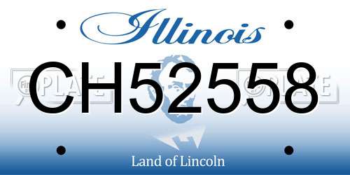 CH52558 Illinois License Plate
