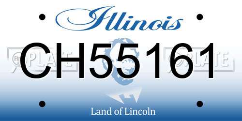 CH55161 Illinois License Plate