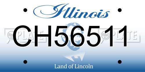 CH56511 Illinois License Plate