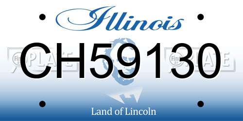 CH59130 Illinois License Plate