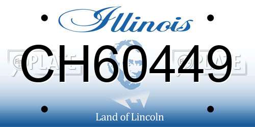CH60449 Illinois License Plate