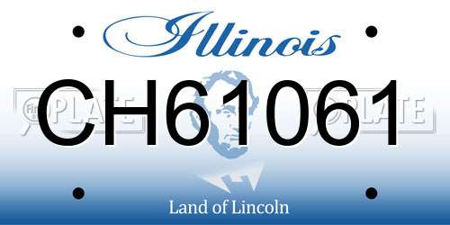 CH61061 Illinois License Plate