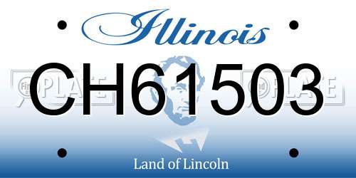 CH61503 Illinois License Plate