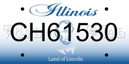 CH61530 Illinois License Plate