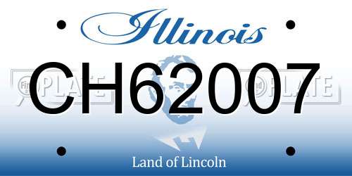 CH62007 Illinois License Plate