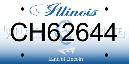 CH62644 Illinois License Plate