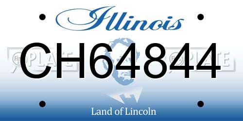 CH64844 Illinois License Plate