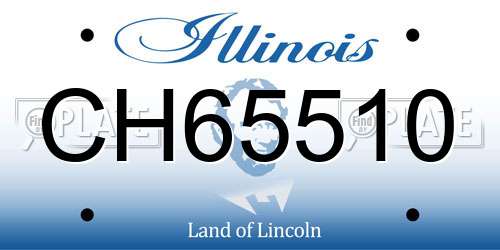CH65510 Illinois License Plate