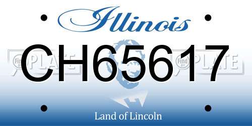 CH65617 Illinois License Plate