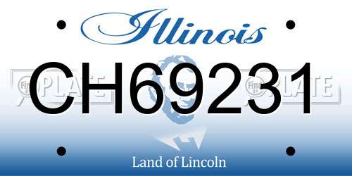 CH69231 Illinois License Plate