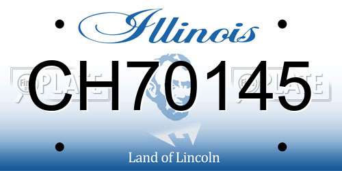 CH70145 Illinois License Plate