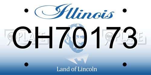 CH70173 Illinois License Plate