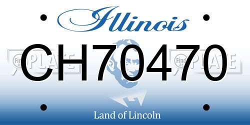 CH70470 Illinois License Plate