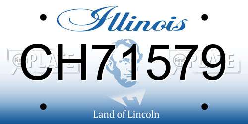 CH71579 Illinois License Plate