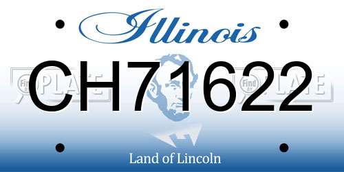 CH71622 Illinois License Plate