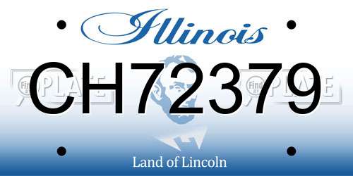 CH72379 Illinois License Plate
