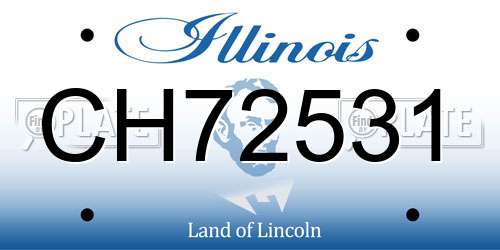 CH72531 Illinois License Plate
